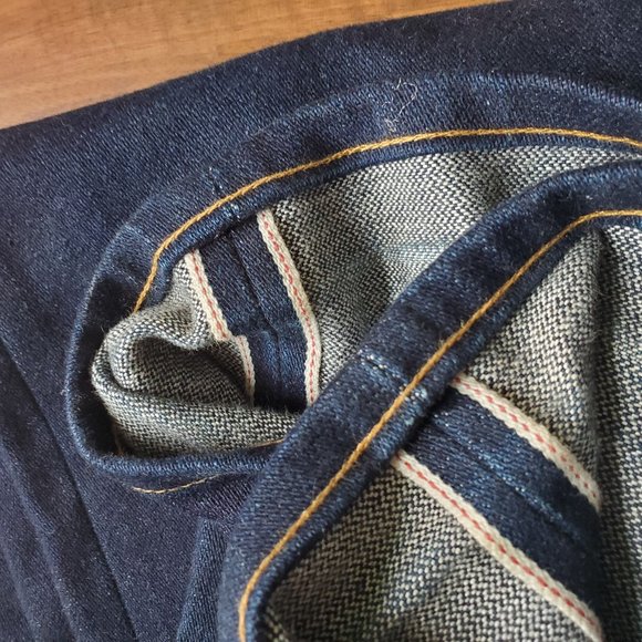 Rare  Naked and Famous Denim Broken Elephant6 Jeans  | Very Good | US 33 Weird… - Picture 13 of 14